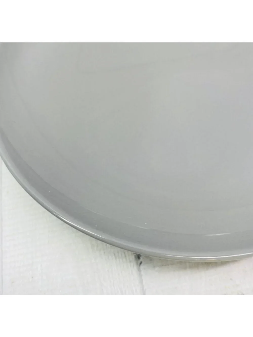 Project 62 Target AVESTA Glossy Gray Stoneware Smooth Coupe Dinner Plates Set 4